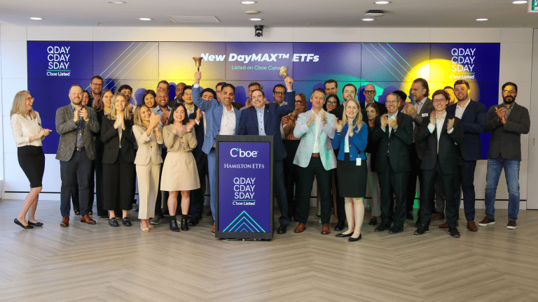 Cboe Canada Welcomes Hamilton ETFs with Launch of  Groundbreaking DayMAX™ Suite